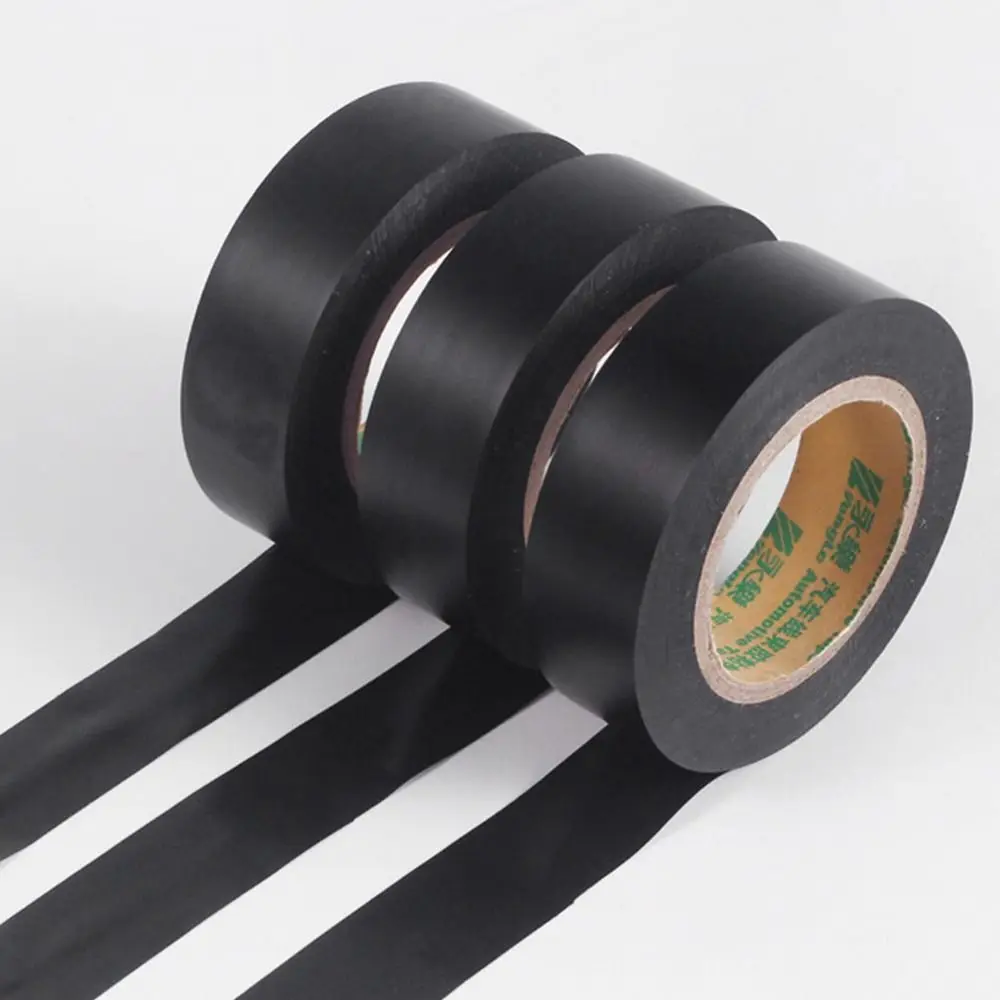 Neues schwarzes Isolierband aus PVC, selbstklebendes Isolierband, wasserdichtes, flammhemmendes Klebeband – Detail 13