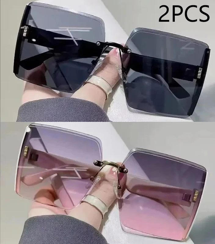 Elegant Gradient Frameless Women's Sunglasses