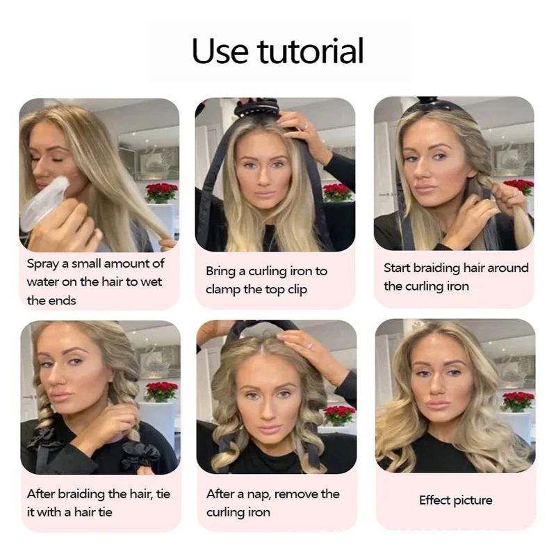 Women Heatless Curling Rod Heatless Hair Curls Headband Make Hair Soft Shiny Curler Hairdressing Tools Accessories hair styling tool hair curling tools