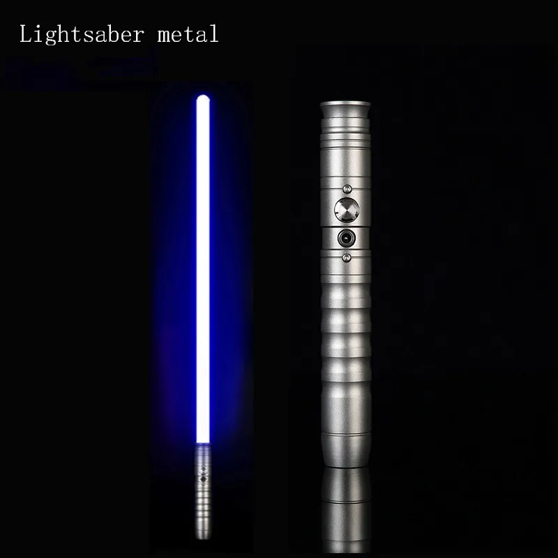 

RGB 11 Color Metal silver Hilt PC Blade 100cm Lightsaber for Heavy Dueling Laser Sword Toys Gifts with 3 Sets Sound Toys gifts