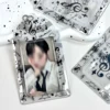 1pcs Kpop Photocard Holder, Keychain Transparent Photo Card Holder,Keychain Kpop ID Badge Holder Student Bus Card 2