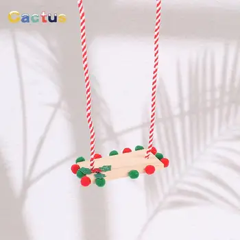1:12 인형 집 미니어처 시뮬레이션 엘프 선반 스윙, 크리스마스 책장 엘프 인형 스윙, DIY 어린이 장난감 액세서리, 1 개