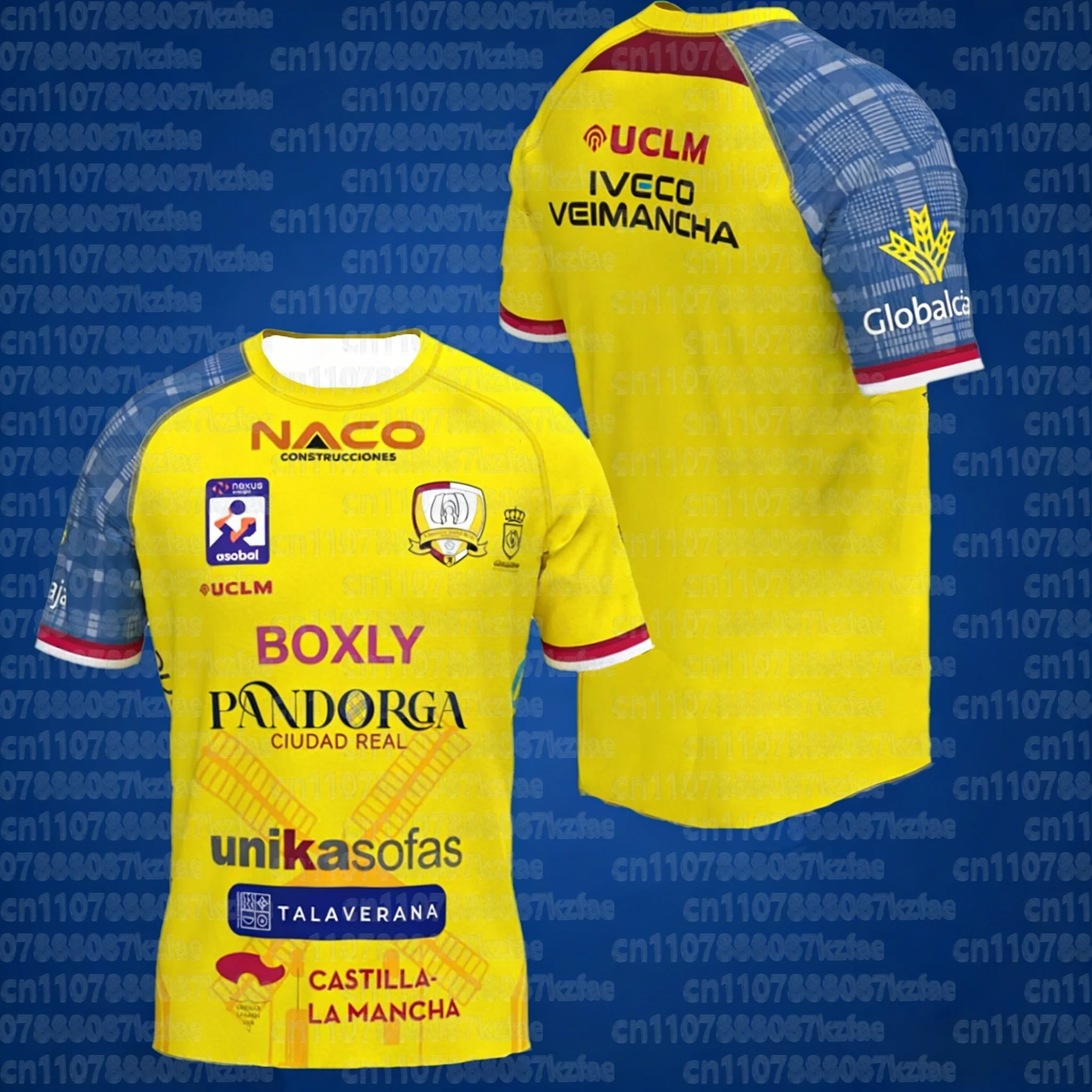 BM Caserío Ciudad Real 2026 Neuerscheinung Spanien Handball-Trikot 3D-Druck T-Shirt Heim Auswärts Erwachsene Kinder Unisex Euro Familien-Partnerlook – Detail 6