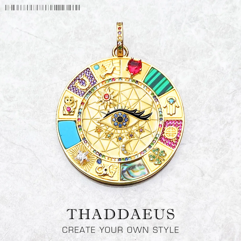 Mystic Eye Talisman Pendant – Medieval Symbols of Luck