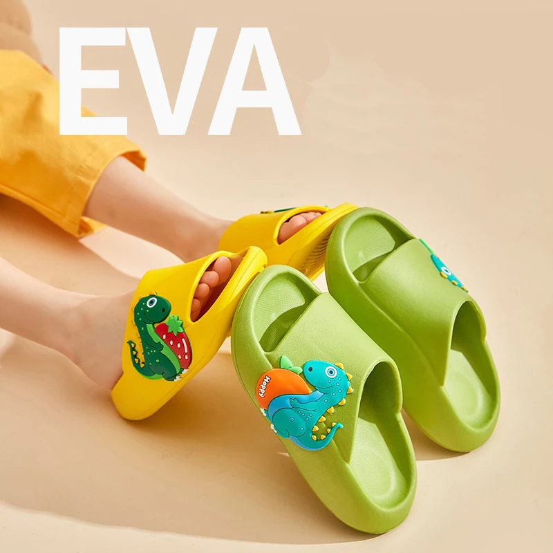 Kids Slippers Eva Children's Sandals Anti-Odour Stepping Shit Feeling Super Soft Non-Slip Cartoon Bathroom Girls Slippers kids slippers kids sandals