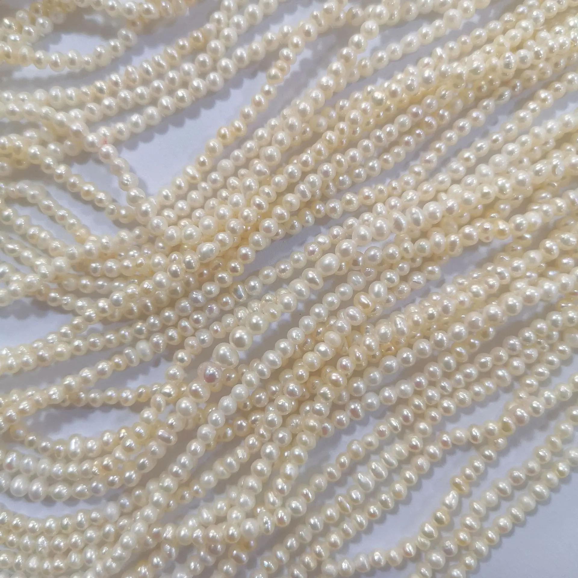 

Mini 2.5-3mm Natural Freshwater Real Pearl Semi-Finished Bare Bead Potato-Shaped DIY Accessories