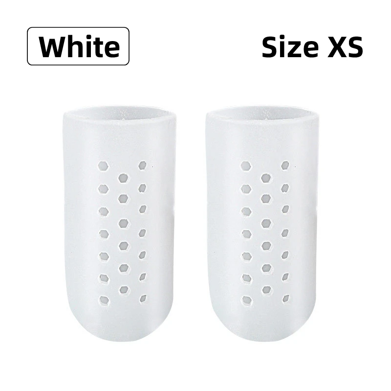 2Pcs=1Pair Foot Care Tool Silicone Fingers Separators Stretchers Toe Tube Corns Blisters Protector Gel Bunion Protection Spacers toe separators toe spreader finger toe separator toe protectors