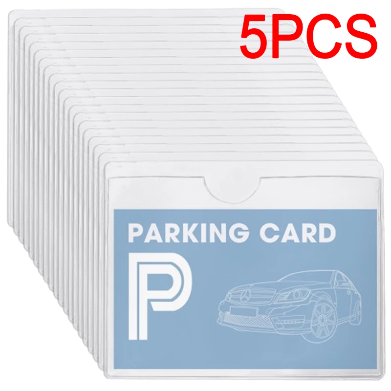 Transparent Self-Adhesive Waterproof Card Holder