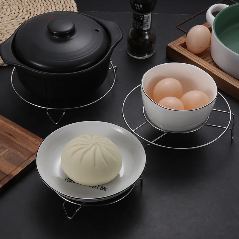 304 Stainless Steel Round Steaming Rack Steamer Multifunctional Dumplings Steamed Grid Household Kitchen Cooking Utensils steamer rack,steamer basket