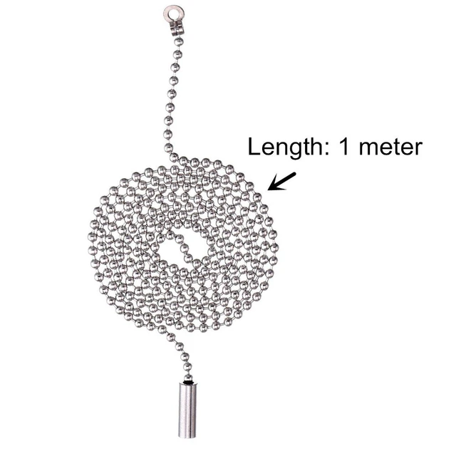 Ceiling Fan Light Bulb Pull Chain 1M Switch Chain Cord Controller