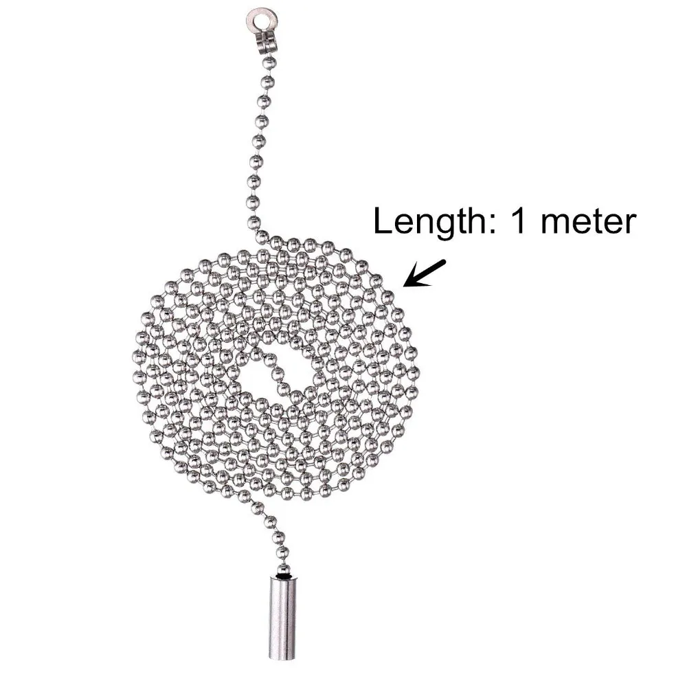 Ceiling Fan Light Bulb Pull Chain 1M Switch Chain Cord Controller