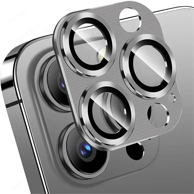 Premium Metal Camera Lens Protection Glass - Full Cover Phone Camera Glass