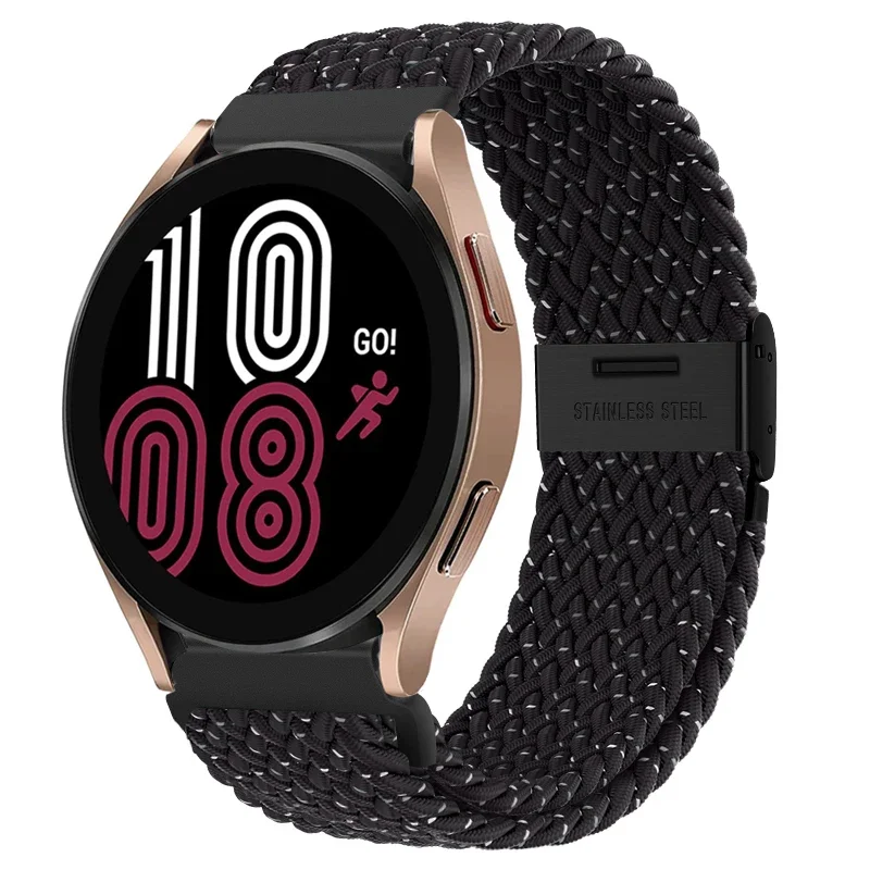 Braided Elastic Nylon Band - 20mm/22mm - Multi-Functional Smartwatch Bracelet