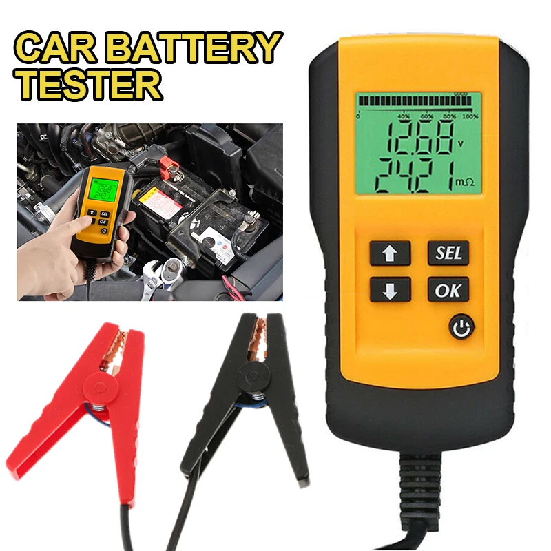

Car Lead Acid Battery Alternator Tester Test Conductance Diagnostic Tool
