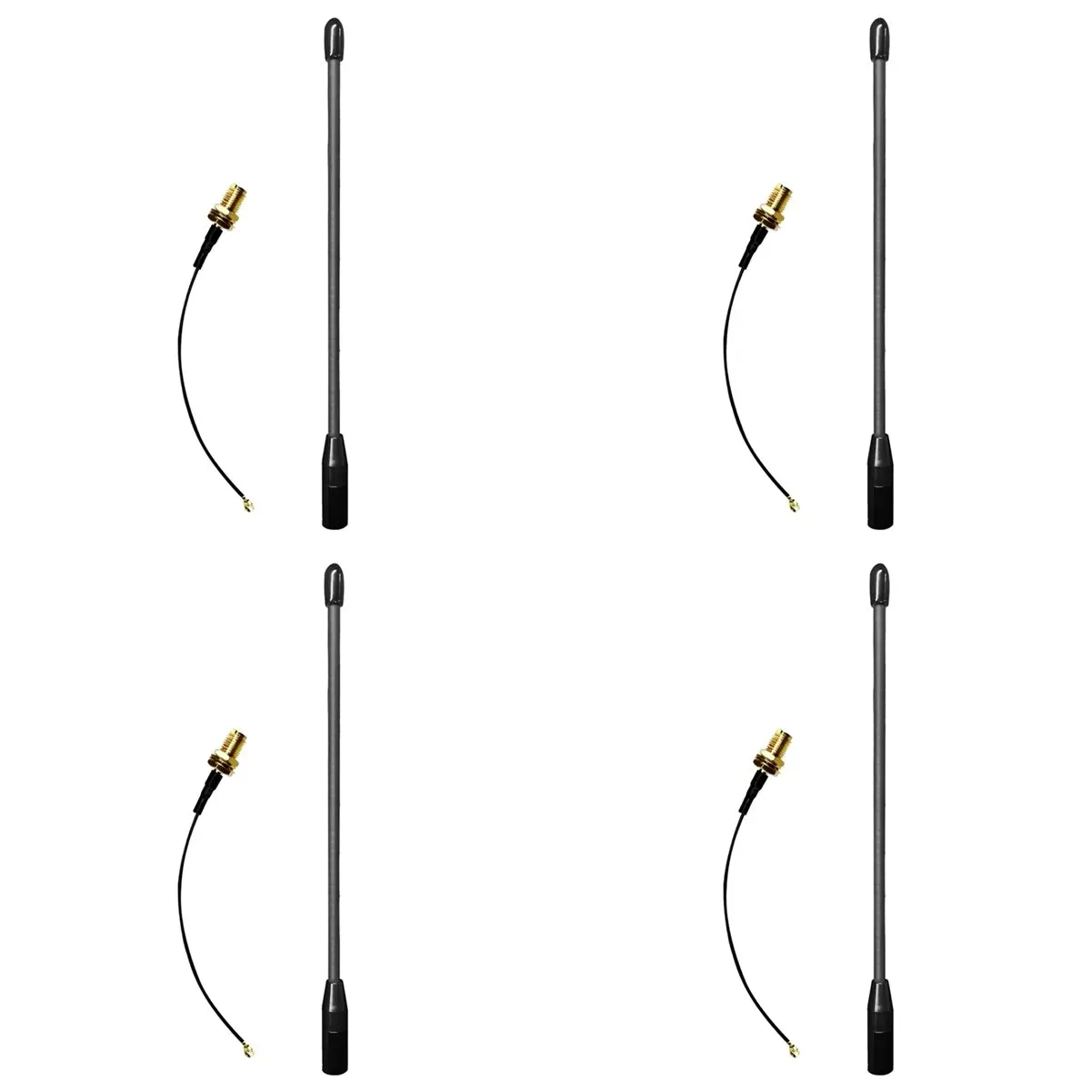 【디지털 기기】4X 소프트 안테나 SMA 남성용 무선 데이터 전송 데이터 고이득 10Dbi Wifi Halow Whip 안테나(어댑터 포함)