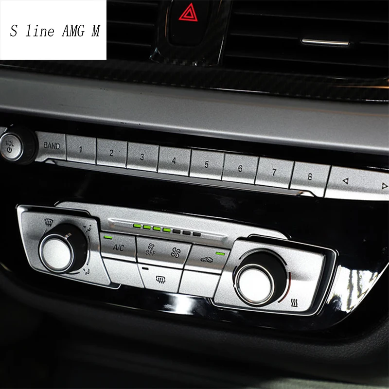 

Автомобильный Стайлинг, центральная консоль, кнопки кондиционера, пайетки, декоративные наклейки, наклейка для BMW 1 серии F52, аксессуары для интерьера