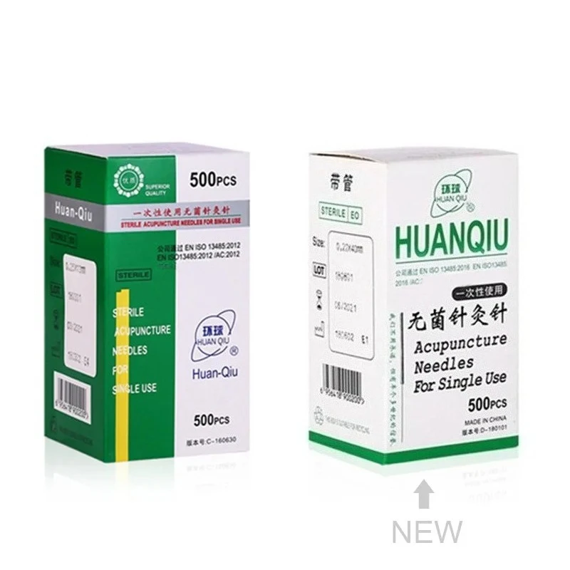 Acupuncture Needle 500pcs/box Huaqiu Sterile Disposable Beauty Acupoints Massage Masajeador