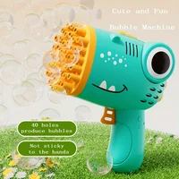 AIUAZA Dinosaur Bubble Gun With 40 Holes, An Outdoor Bubble Machine Toy, A Gift For Holidays And Festivals,
