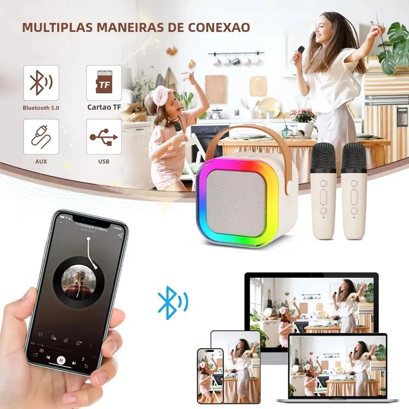 k12 microphone audio integrated microphone karaoke wireless Bluetooth audio home national singing children's family ktv 2