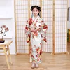 Children's Kimono Japanese Style Kids Dress Maxi Bathrobe Performance Girls Clothes Long Baby Outfit Vestido Show Girls Dresses 1