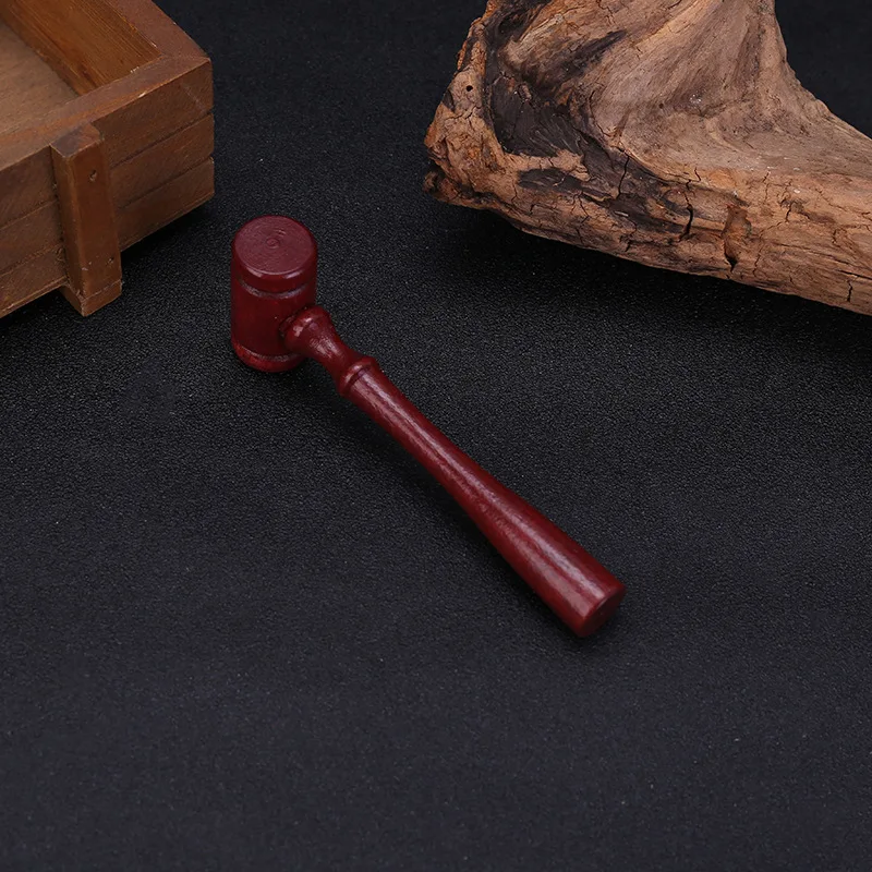Children's Toy Small Wooden Hammer Crafts Gift woodworking tool wood gavel
