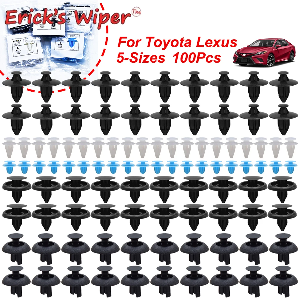 5 Clip Fissaggio Paraurti Anteriore Per Toyota Highlander RAV4 Tacoma - Scion IQ XD - Lexus GS IS LS - Ricambio 53879-0R010 - 3