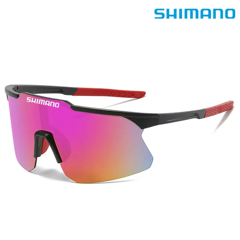  - New SHIMANO Large Frame Sunglasses for Men and Women Outdoor Anti-ultraviolet Bicycle Driving UV400 Riding Glasses 7 Colors