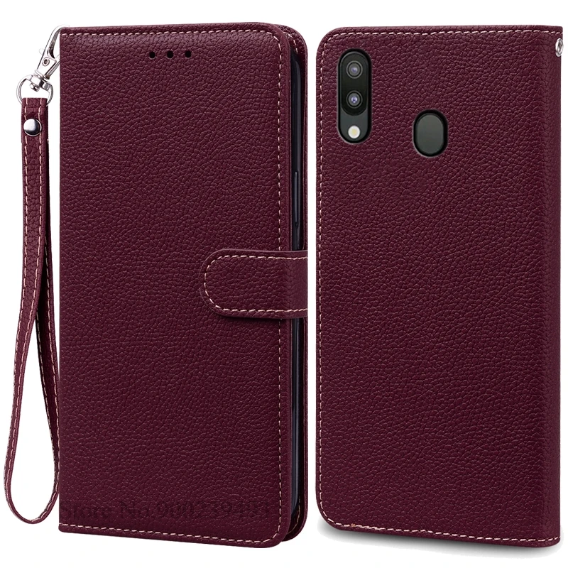 Leather Wallet Case for Samsung Galaxy M20 - Flip Cover & Card Holder