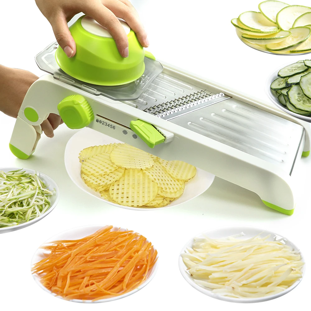 8In1Multifunctional Vegetable Cutter Potato Slicer Carrot Grater Steel Blade Kitchen Tool овощерезка