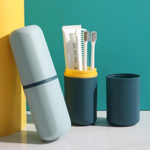 Set di scatole portaoggetti per spazzolino da denti multifunzionali in  dentifricio trasparente da viaggio portaspazzolino portatile per proteggere  la custodia - AliExpress
