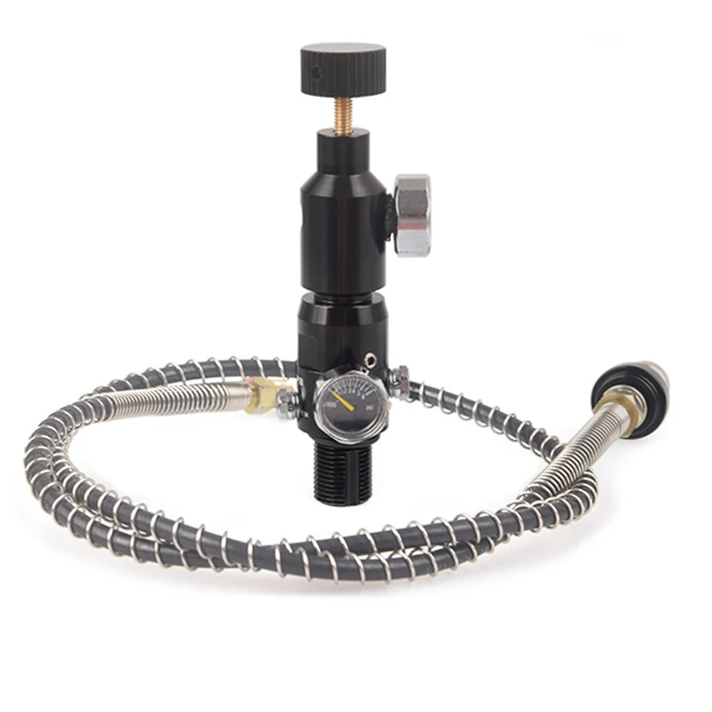 Cilindro Co2 Estação de Recarga Liberação Rápida para Mangueiras Ligado e Desligado Montagem Pneumática Tanque de ar Válvula Sodastream 50 mm Hosen Gás Parts Novo