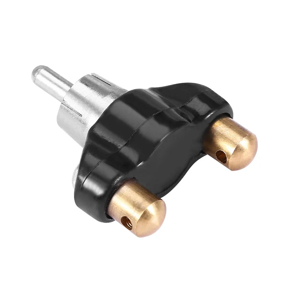 Professional Alloy Tattoo Gun Machine Power Supply RCA Conversion Head Tattoo Clip Cord Cable Converter Accessory tattoo power supply tattoo cord connector