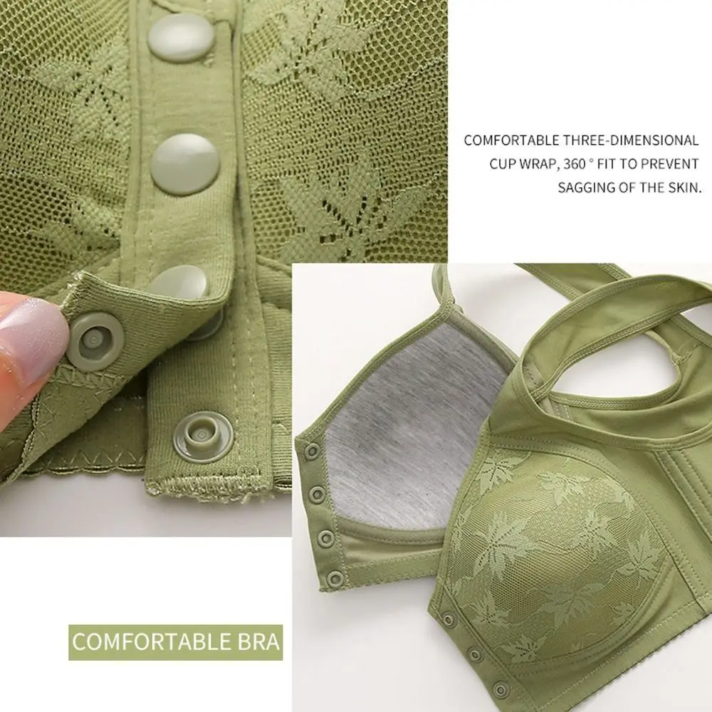 Comfortable Floral Printed Underwear Convenient Leaf Printed Tank Top Bra Vest Style Widened Shoulder Straps