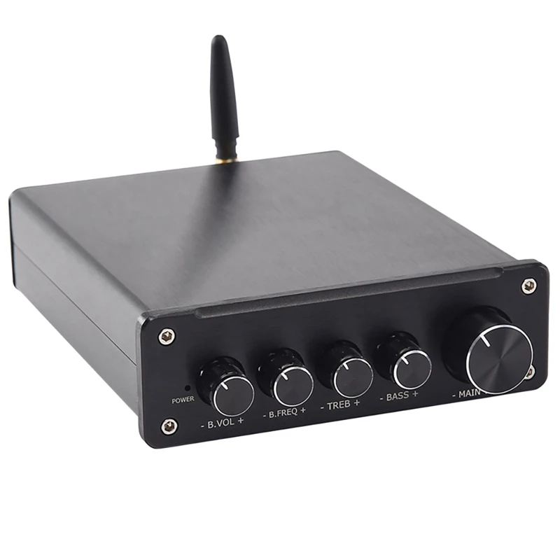 

KGUSS D3 TPA3255 Bluetooth 5,0 усилитель сабвуфера QCC3034 стерео HIFI класса D цифровой усилитель мощности в чехле