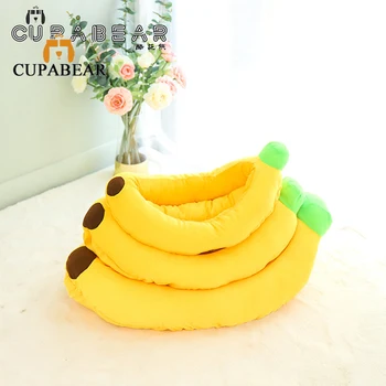 Funny Banana Warm Durable Portable Pet  Basket Kennel Cat Bed House Mat Puppy Cushion For Dog Chihuahua Accessories 1