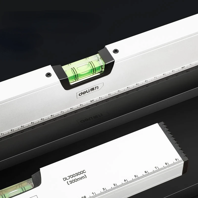 Description Picture 4 of itemDeli Tools 1Pcs High Precision Spirit Level Measuring Instruments Bubble Level Aluminum Alloy Horizontal Ruler Balance Ruler