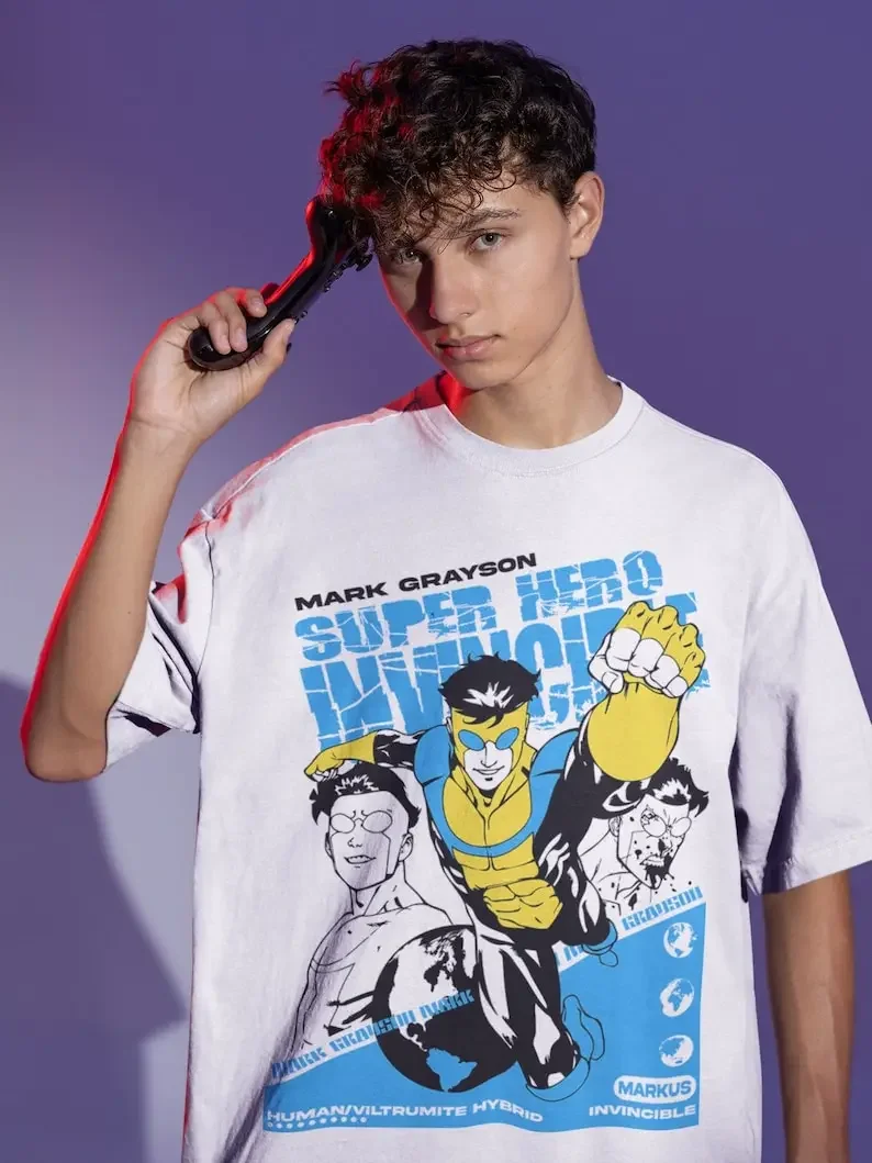 Invincible Universe Omni-Man Cartoon T-Shirt