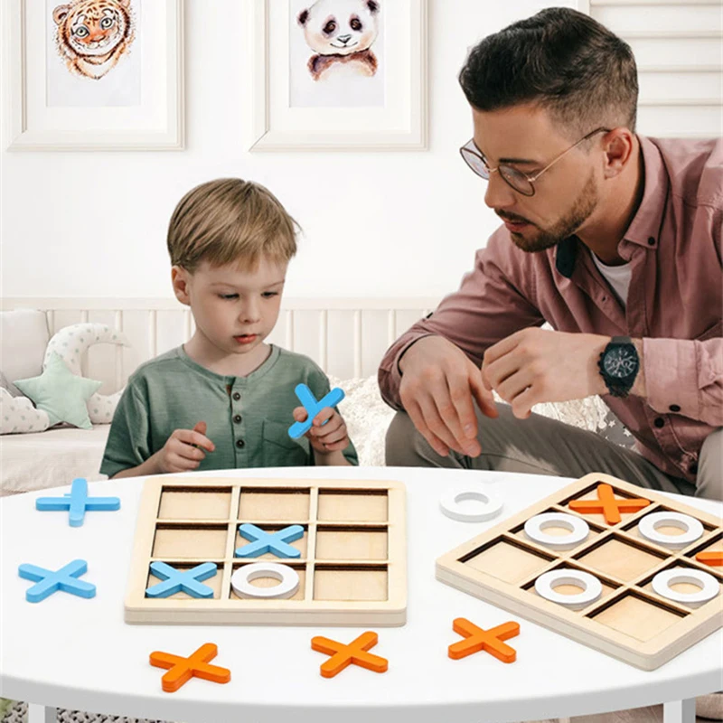 Children's Puzzle Board Game XO Chess Lianlianliankan Multifunctional Two Person Battle Parent-child Interactive Desktop Game