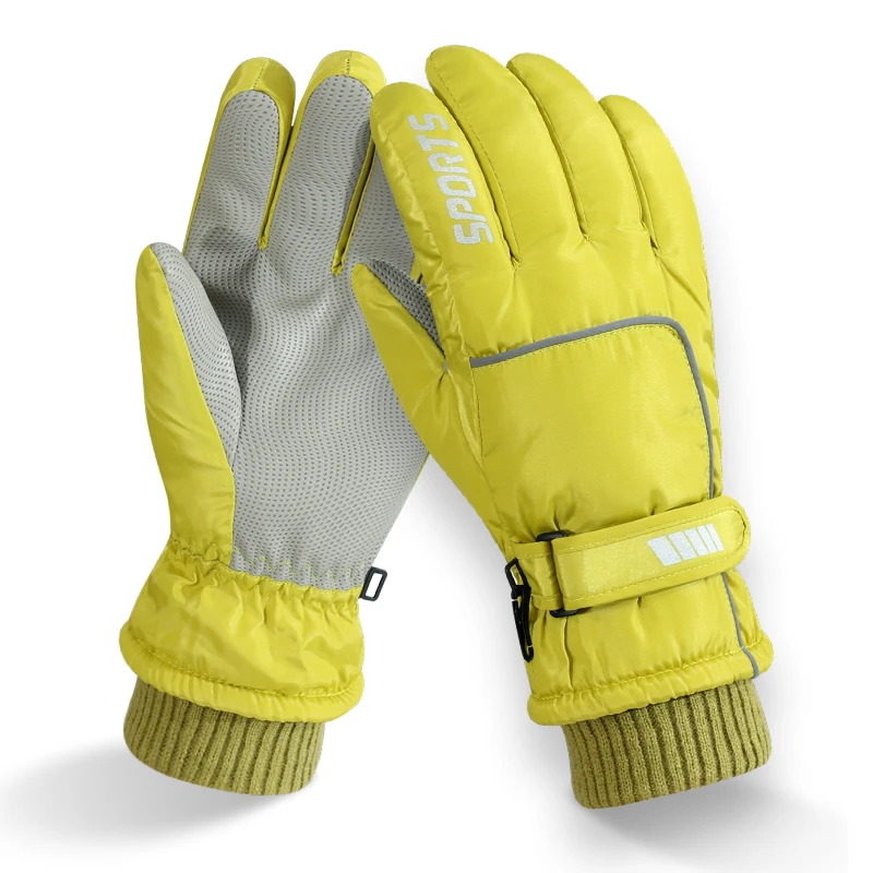 Men's and women's professional winter warm skiing gloves warm snow gloves waterproof motorcycle smile 506 touch screen skiing gloves