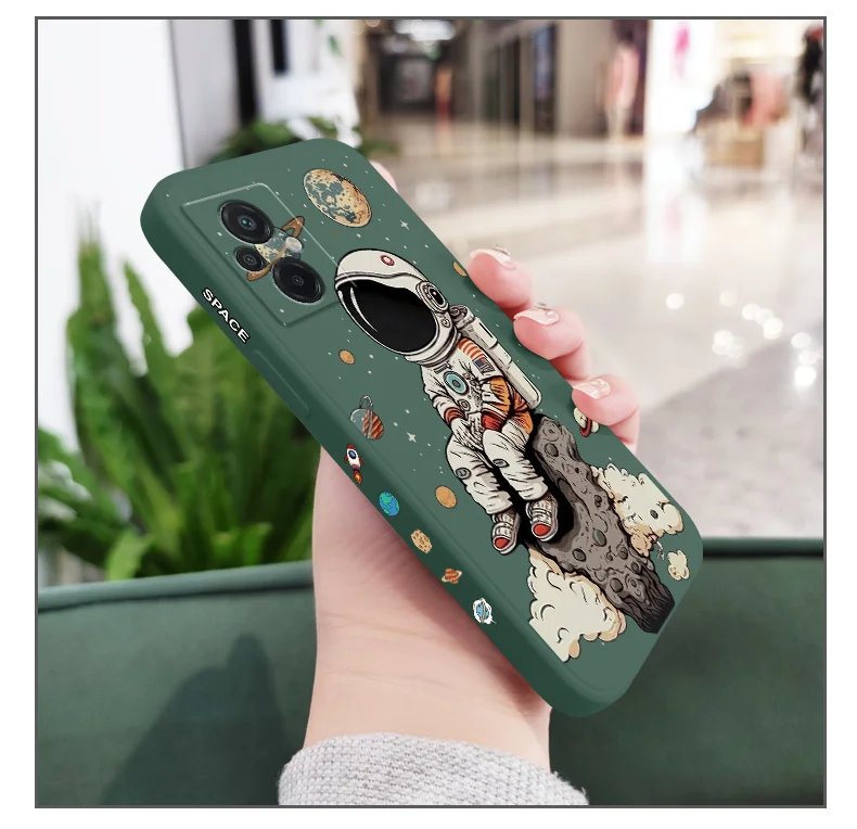 جراب هاتف سيليكون زحل لطيف للأطفال ، غطاء لهاتف xناومي بوكو M6 X6 F6 M5 M5S F5 X5 F4 X4 M4 F3 X3 F2 Pro X2 C40 4G 5G GT NFC