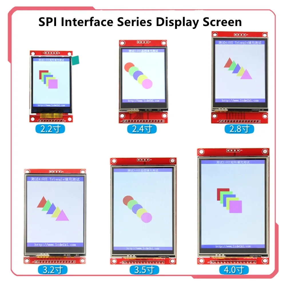 2.2 /2.4/2.8/3.2/3.5/4.0 Inch SPI TFT LCD Touch Panel Serial Port Module ILI9341 240x320 Serial LED Display 1