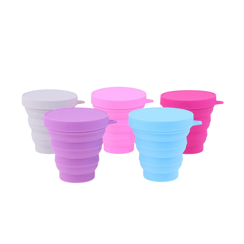 Menstrual Cup 1 PC Portable Menstrual Cup Collapsible Medical Grade Silicone Period Cup Reusable Sterilizing Feminine Hygiene Product