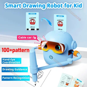 2026 nuovo robot da disegno educativo per bambini apprendimento interattivo per l'illuminazione della prima infanzia regalo di Natale
