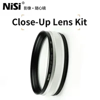 NiSi Close Up Lens Kit NC 77mm (with 67 and 72mm adaptors) 58mm (with 49 and 52mm adaptors) Macro lens amplifier 1