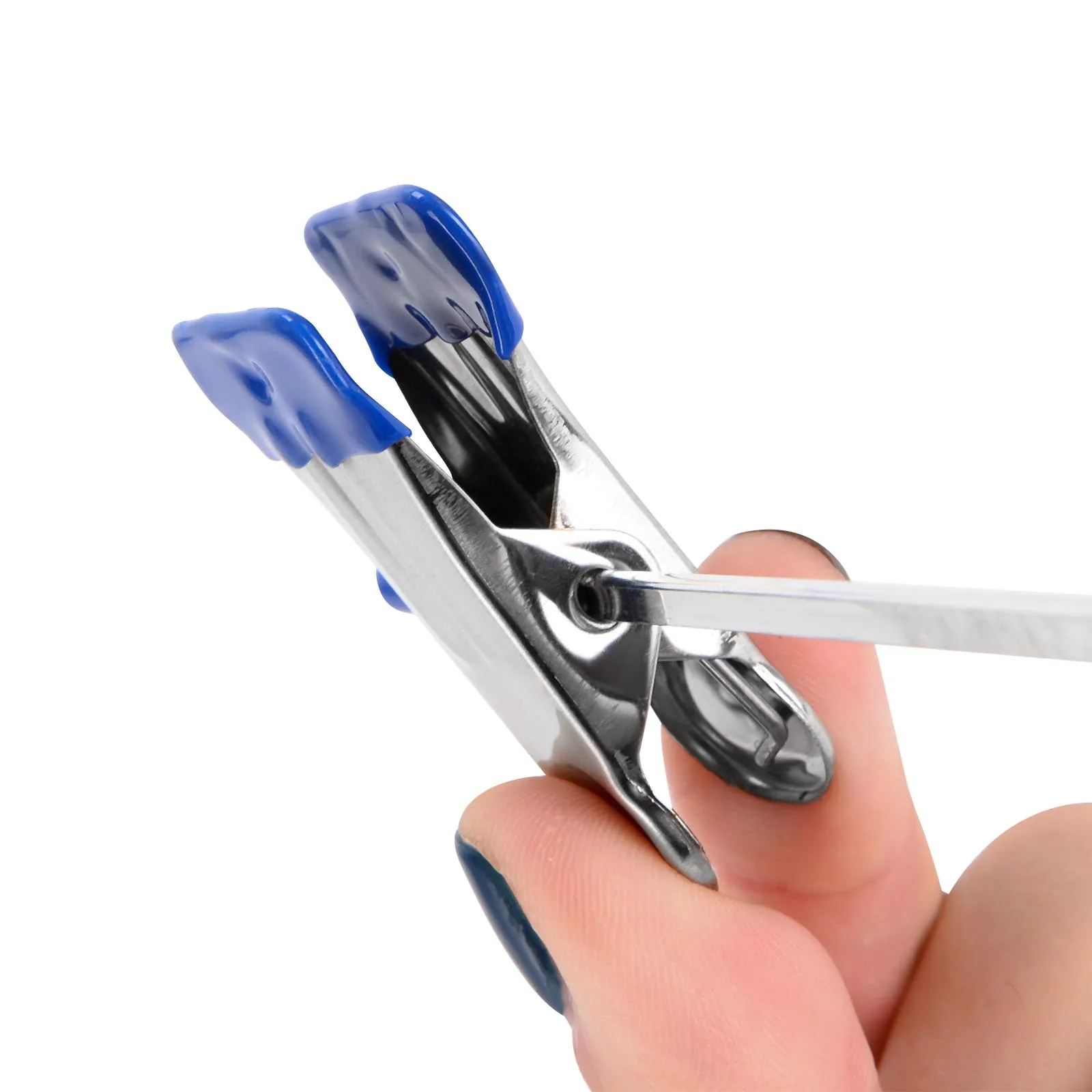 1 Pcs Anti-Slip Stainless Steel Trouser Hangers Coat Hangers Skirt Clip Garment Clothes Hanger Trousers Adjustable Rack Clip 5