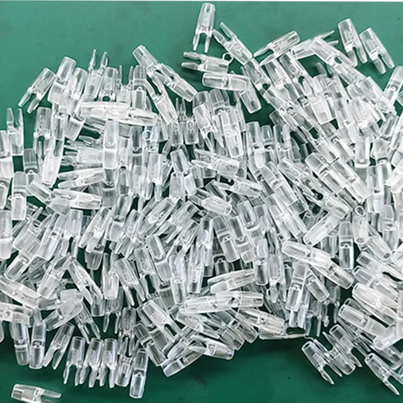 Pin Cocche Per Frecce Da Tiro Con Arco - 50 Pezzi In Plastica Arancione Trasparente | Per ID4.2mm E ID6.2mm - Foto 8