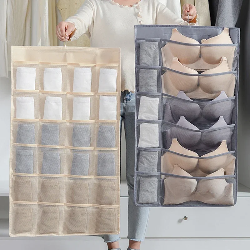 Double-Sides Underwear Bra Organizer Multifunctional Mesh Drawer