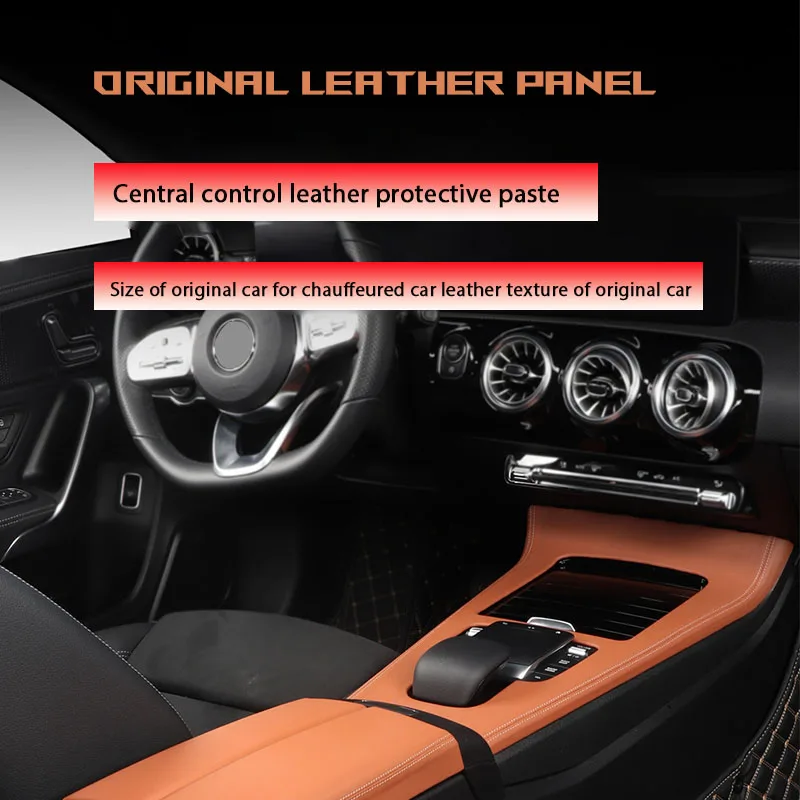 

For Mercedes Benz A Class CLA GLA GLB EQA EQB 2020 2021 2022 2023 2024 Car Central Gear Shift Panel Decorative Protection Panel
