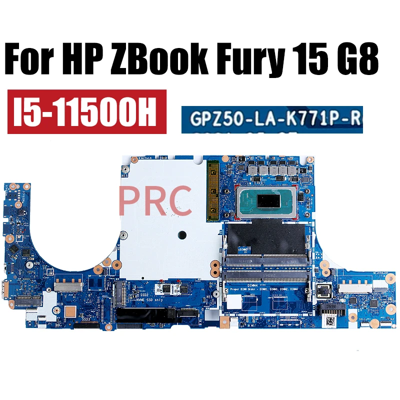 GPZ50-LA-K771P For HP ZBook Fury 15 G8 Laptop Motherboard W-11955M