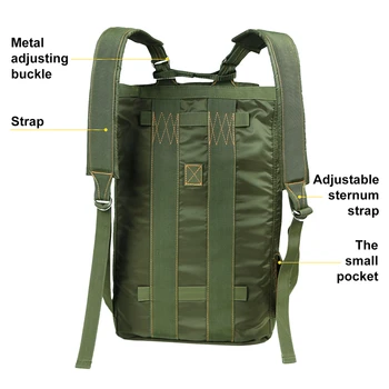 Durable All-purpose Backpack Lightweight Carryall Parachute Bag For Outdoor Hunting Trips Hiking School Carry Adventures 3